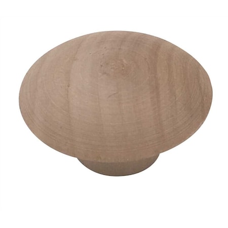 1-3/4 In. Wood Cabinet Knob, 5PK